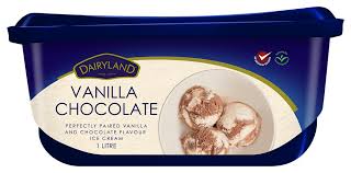 Dairyland Ice Cream Vanilla Choc Flakes 1L